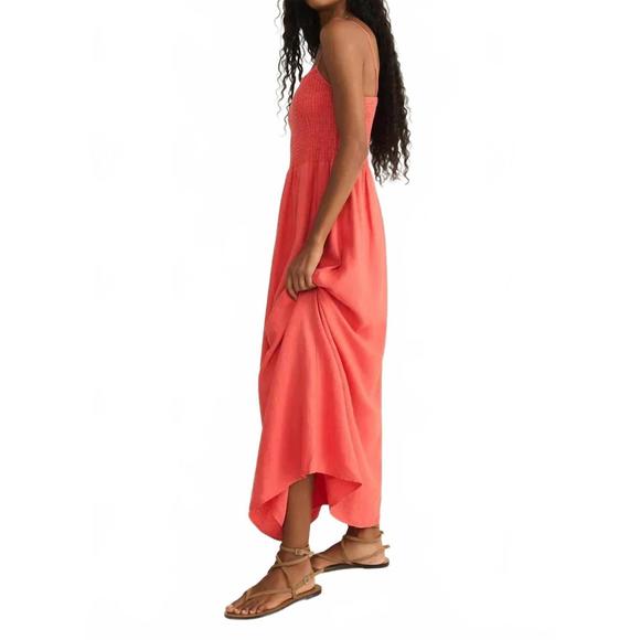 NEW Z SUPPLY bayside maxi dress in persimmon - Picture 2 of 3